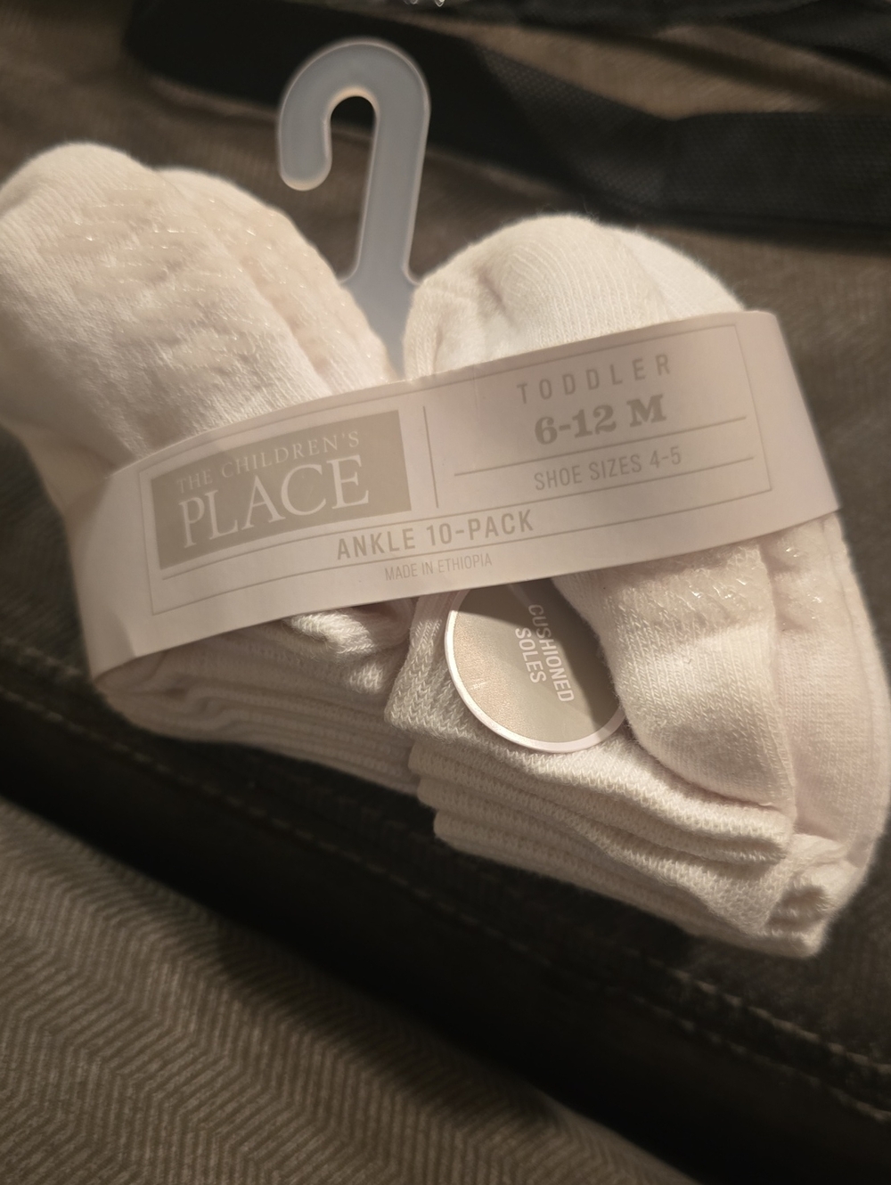 The Children's Place White Toddler Ankle Socks - 10 Pack